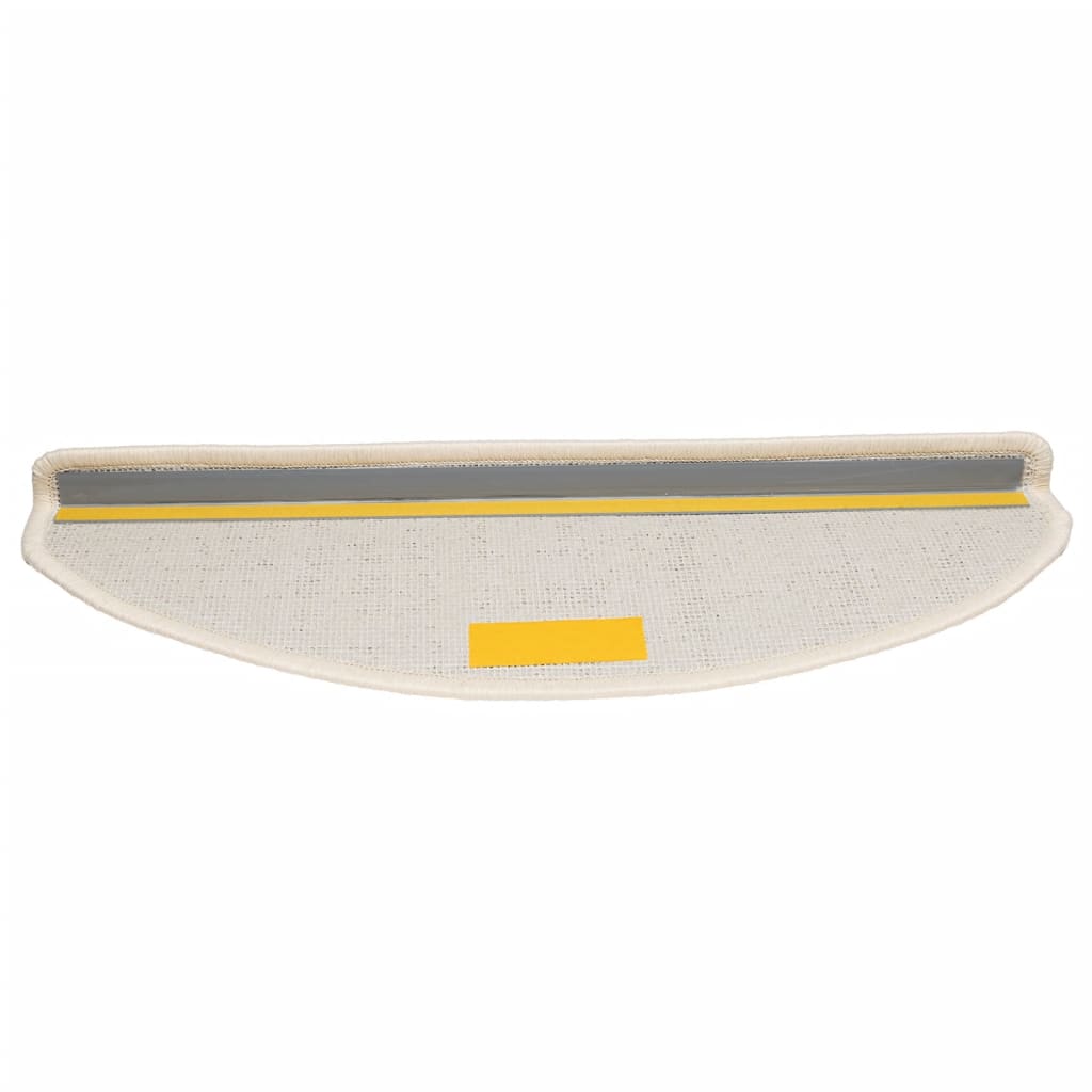 trappemåtter 10 stk. 65x21x4 cm hvide halvrunde store