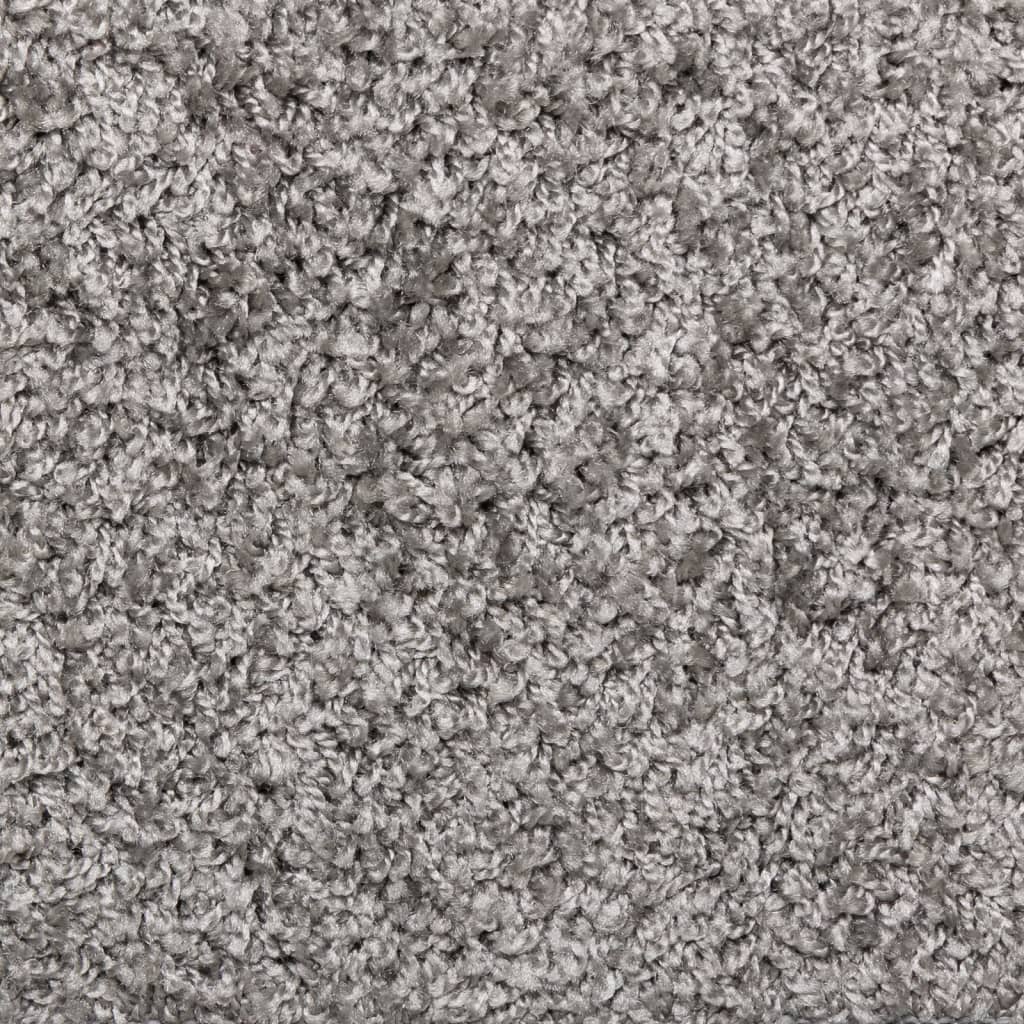 trappemåtter 10 stk. 65x21x4 cm grå rektangulær kant