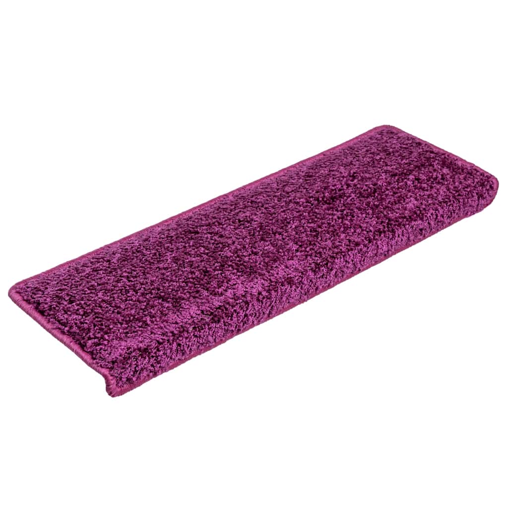 trappemåtter 10 stk. 65x21x4 cm violet rektangulær kant