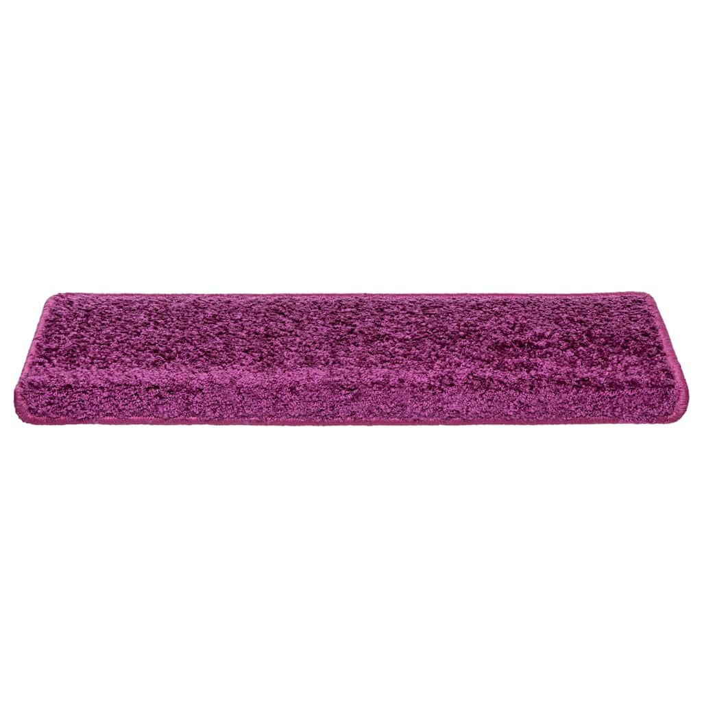 trappemåtter 10 stk. 65x21x4 cm violet rektangulær kant