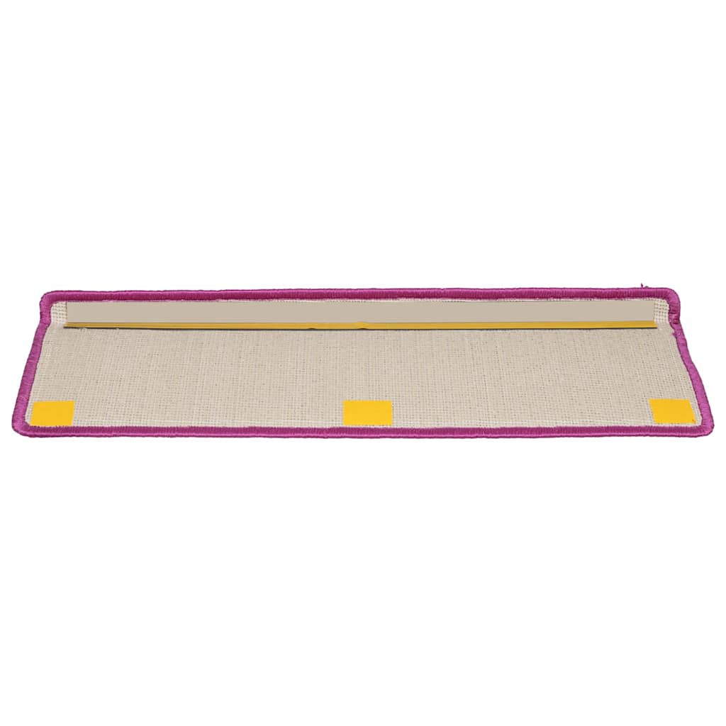 trappemåtter 10 stk. 65x21x4 cm violet rektangulær kant