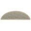 selvklæbende trappemåtte 15 stk. 56x17x3 cm sisal-look lysegrøn