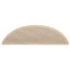 selvklæbende trappemåtter 15 stk. 56x17x3 cm sisal-look creme