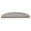 selvklæbende trappemåtter 15 stk. 65x21x4 cm sisal-look sølv