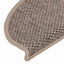 selvklæbende trappemåtter 15 stk. 65x21x4 cm sisal-look beige