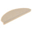 selvklæbende trappemåtter 15 stk. 65x21x4 cm sisal-look creme