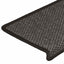 selvklæbende trappemåtter 15 stk. 65x21x4cm sisal-look antracit