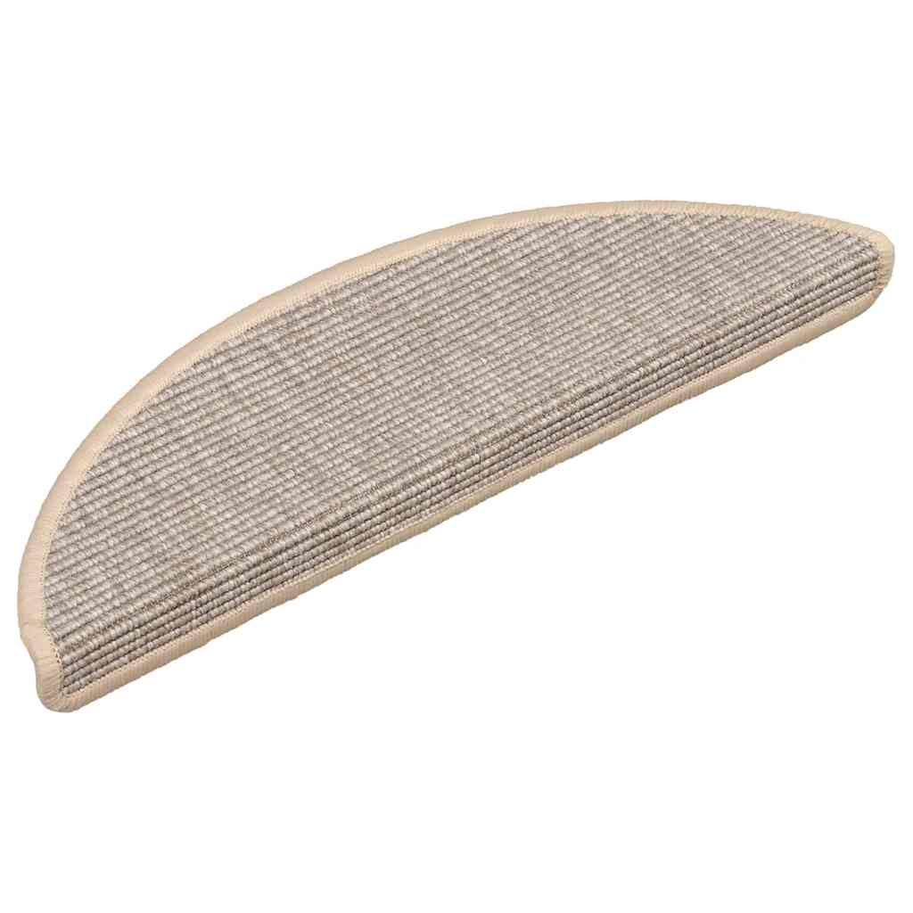 trappemåtter 15 stk. 56x17x3 cm sølv halvrund