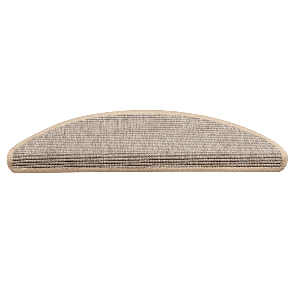 trappemåtter 15 stk. 56x17x3 cm sølv halvrund