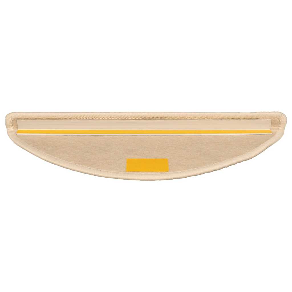 trappemåtter 15 stk. 56x17x3 cm sølv halvrund