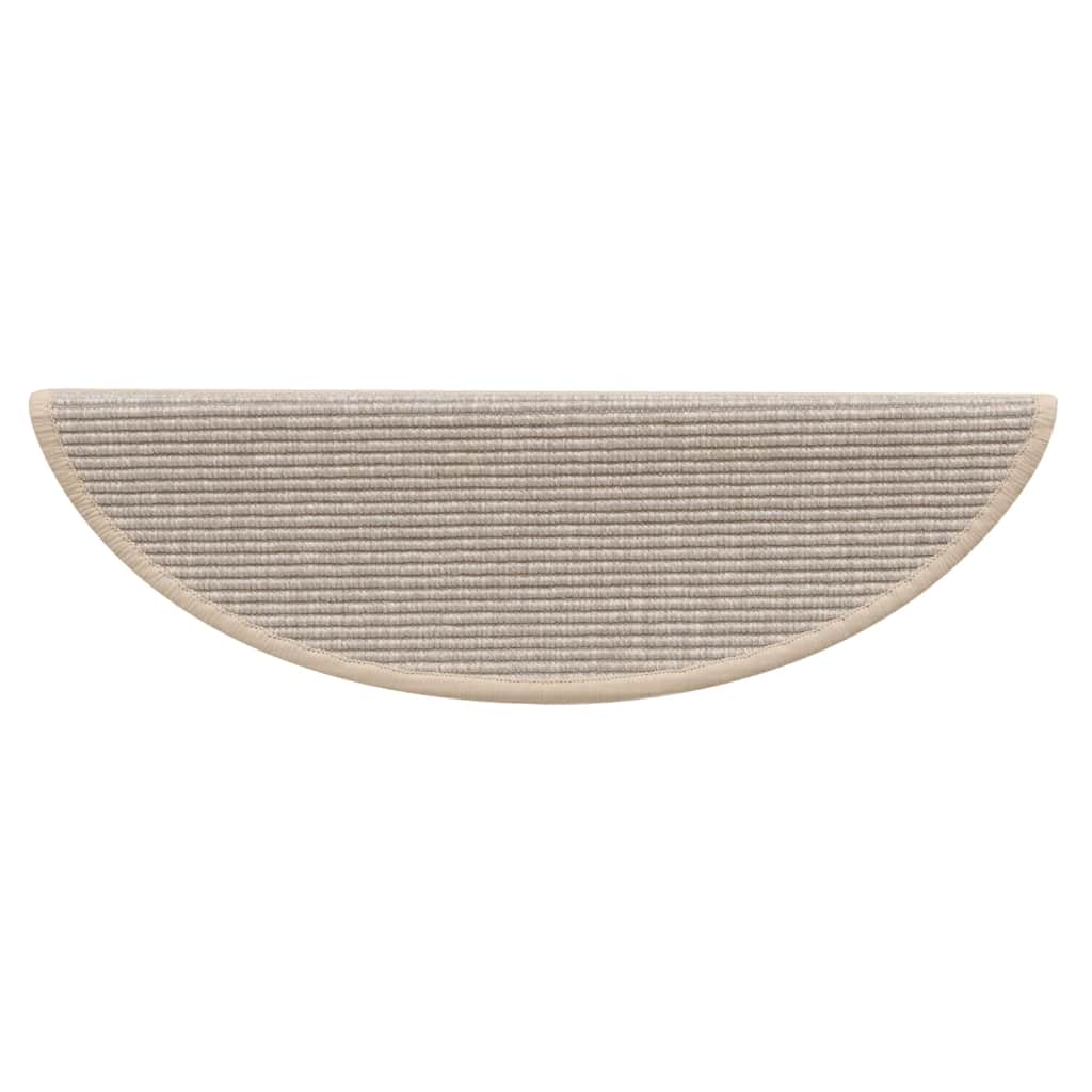 trappemåtter 15 stk. 56x17x3 cm sølv halvrund