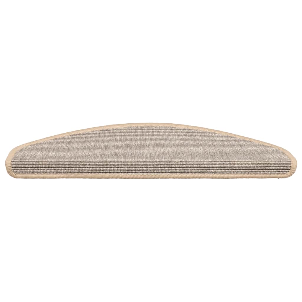 trappemåtter 15 stk. 65x21x4 cm sølv halvrund store