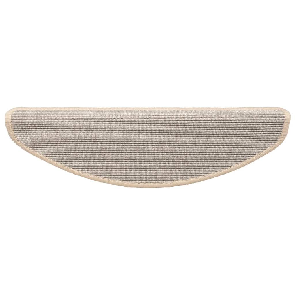 trappemåtter 15 stk. 65x21x4 cm sølv halvrund store
