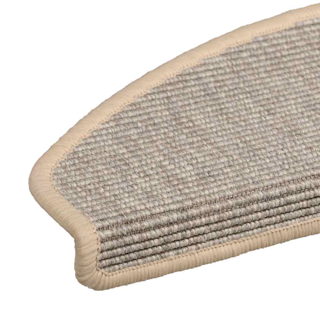 trappemåtter 15 stk. 65x21x4 cm sølv halvrund store