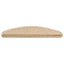 trappemåtter 15 stk. 65 x 21 x 4 cm lys beige halvrund store