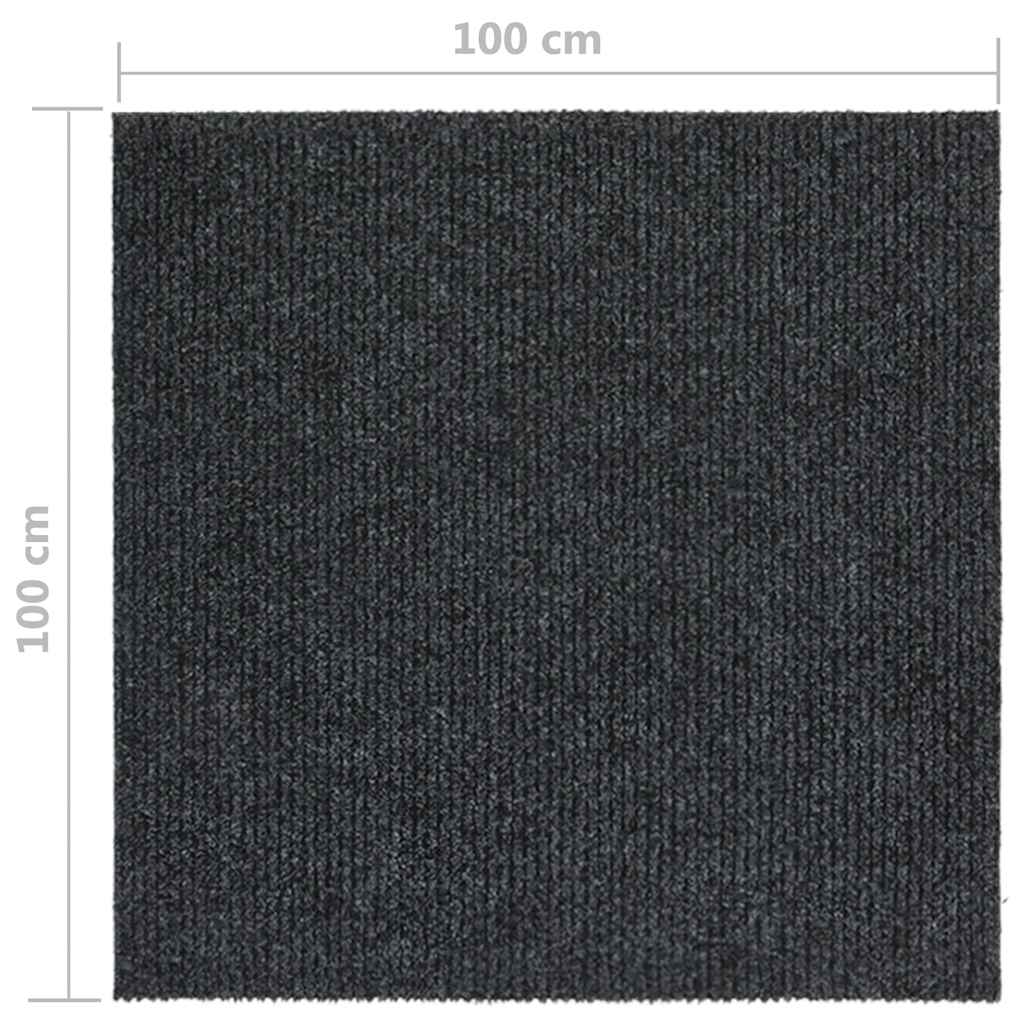 snavsbestandig tæppeløber 100x100 cm antracitgrå