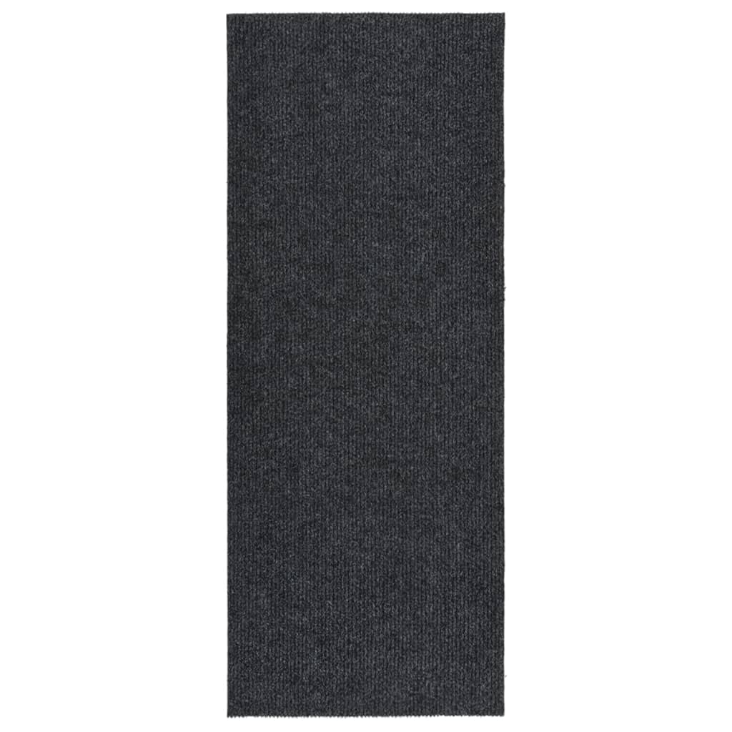 snavsbestandig tæppeløber 100x250 cm antracitgrå