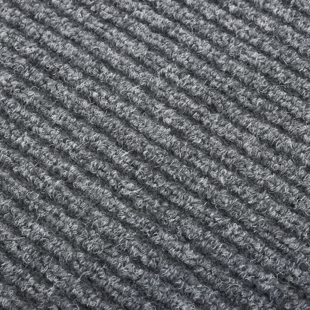 snavsbestandig tæppeløber 100x200 cm grå