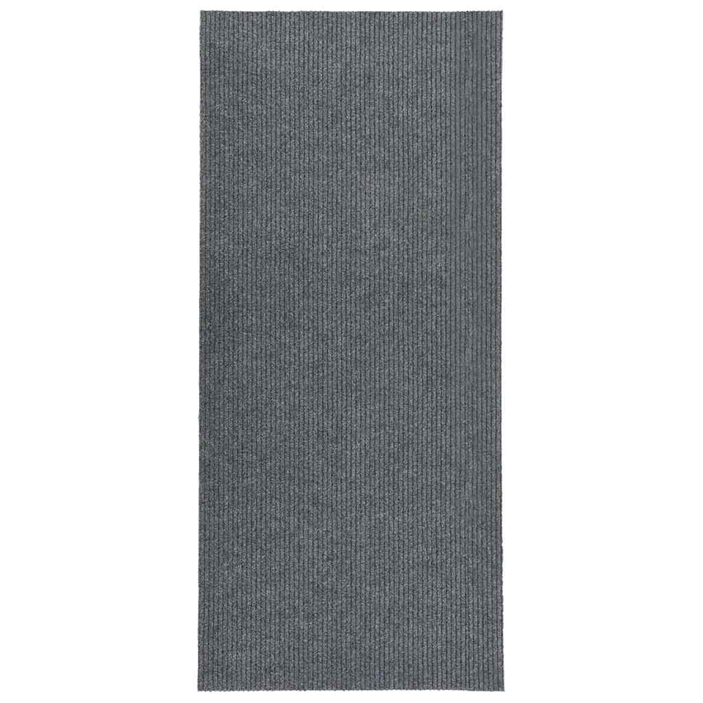 snavsbestandig tæppeløber 100x250 cm grå