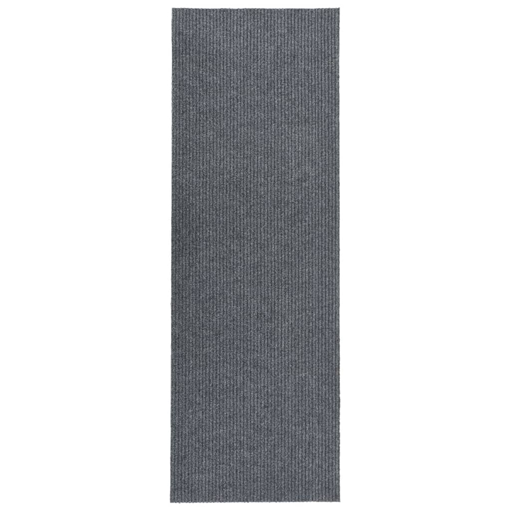 snavsbestandig tæppeløber 100x350 cm grå