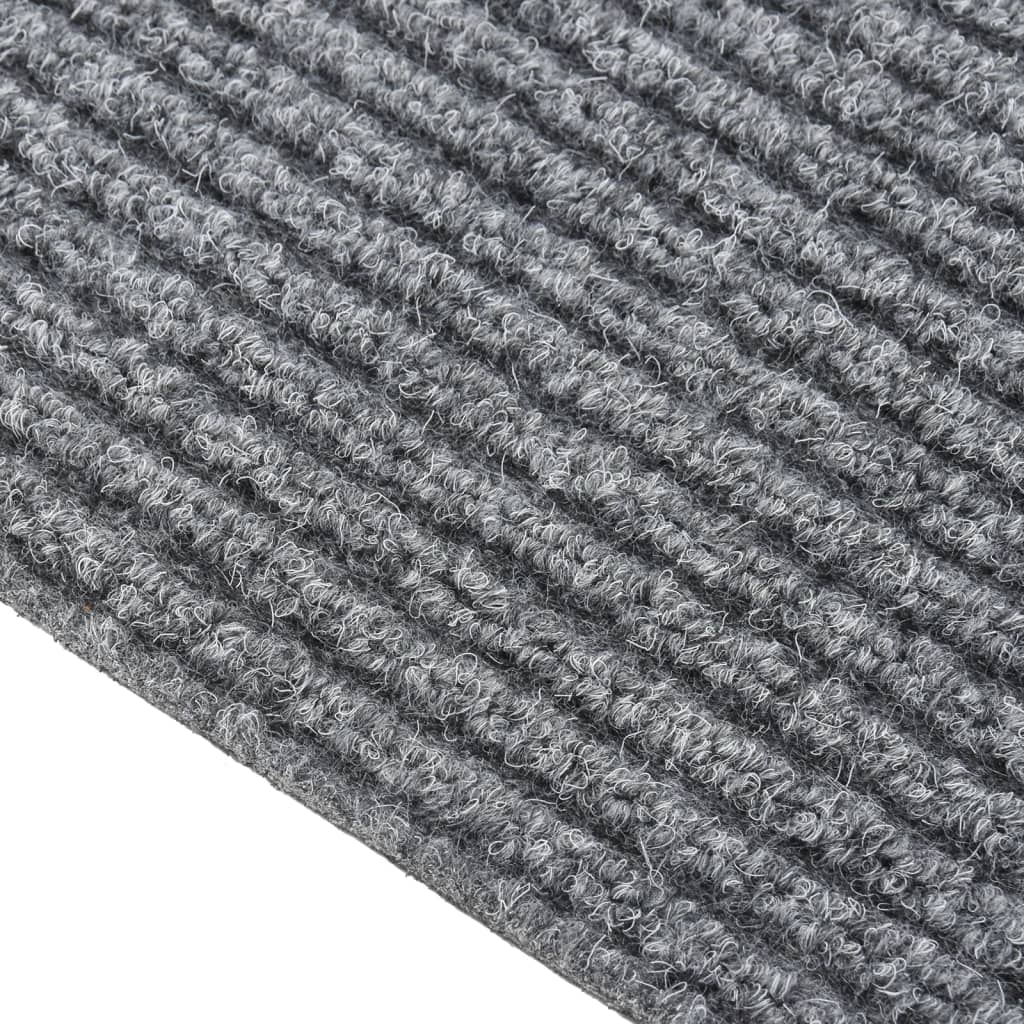 snavsbestandig tæppeløber 100x350 cm grå