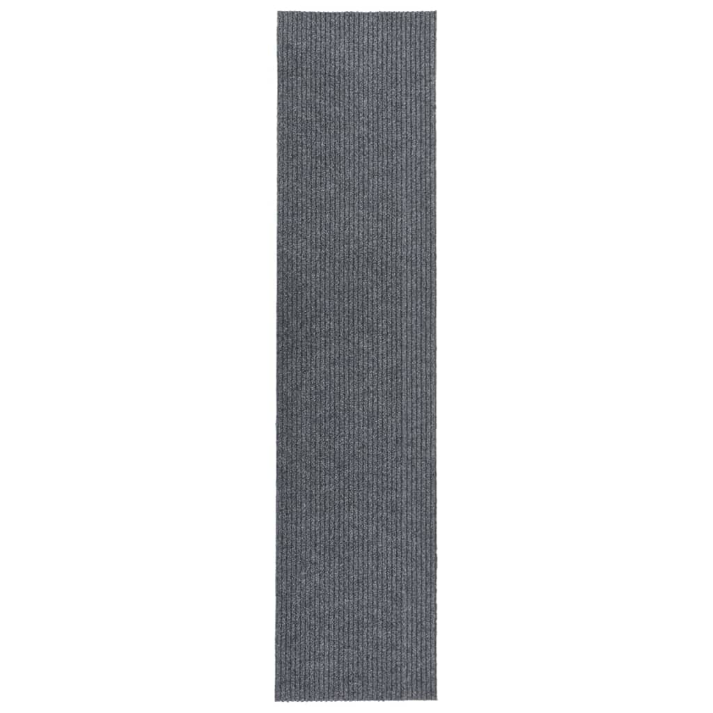 snavsbestandig tæppeløber 100x450 cm grå