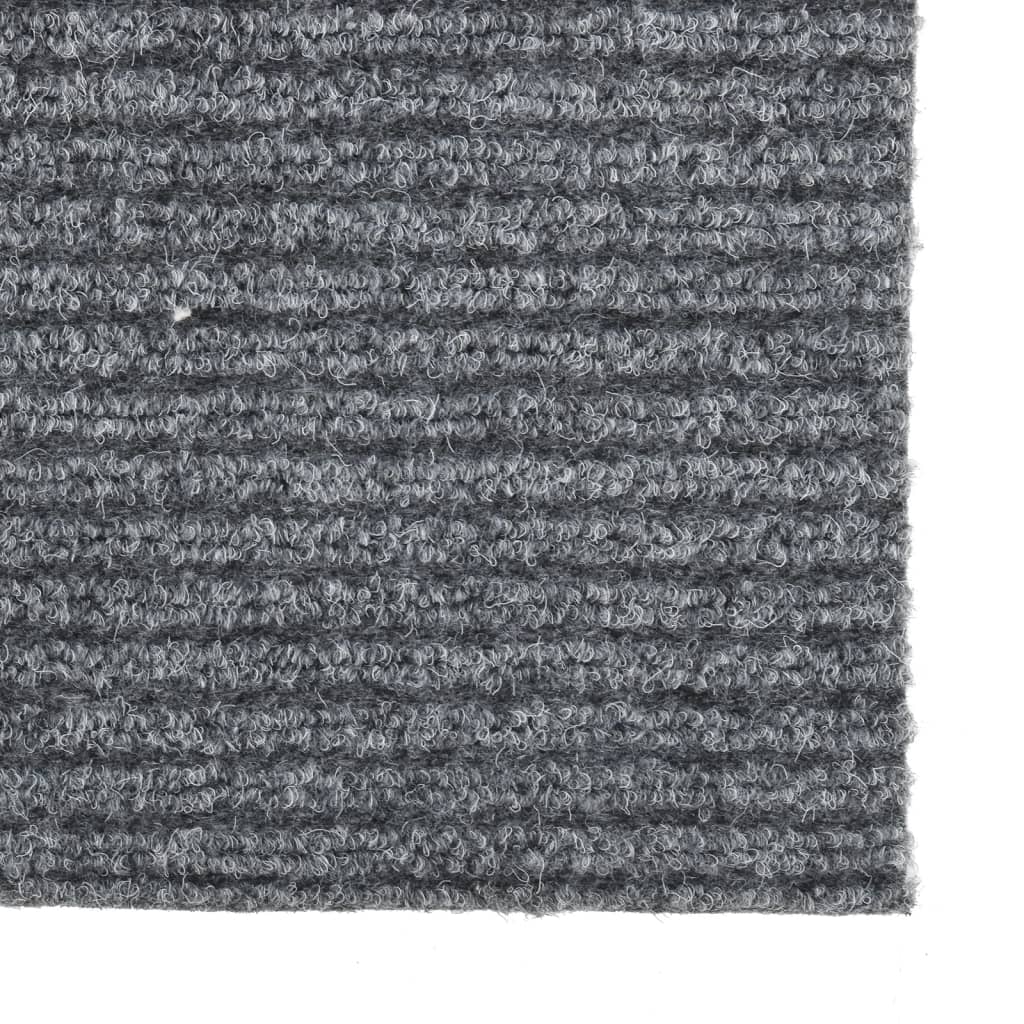 snavsbestandig tæppeløber 100x450 cm grå
