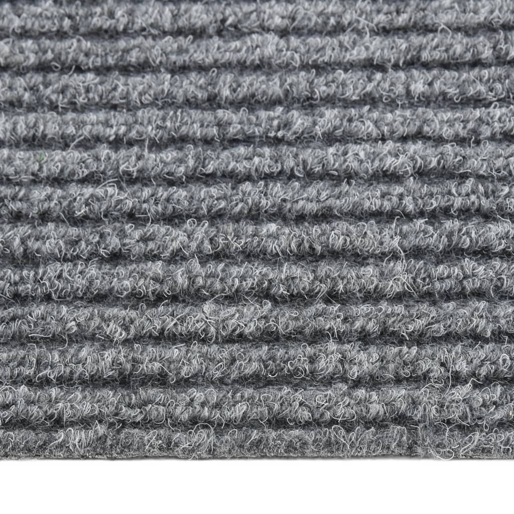 snavsbestandig tæppeløber 100x450 cm grå