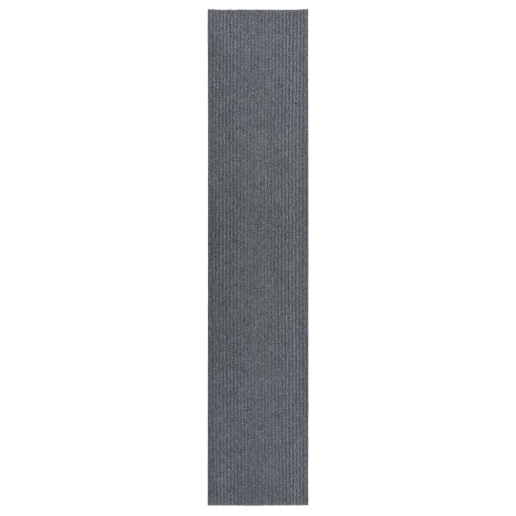 snavsbestandig tæppeløber 100x500 cm grå