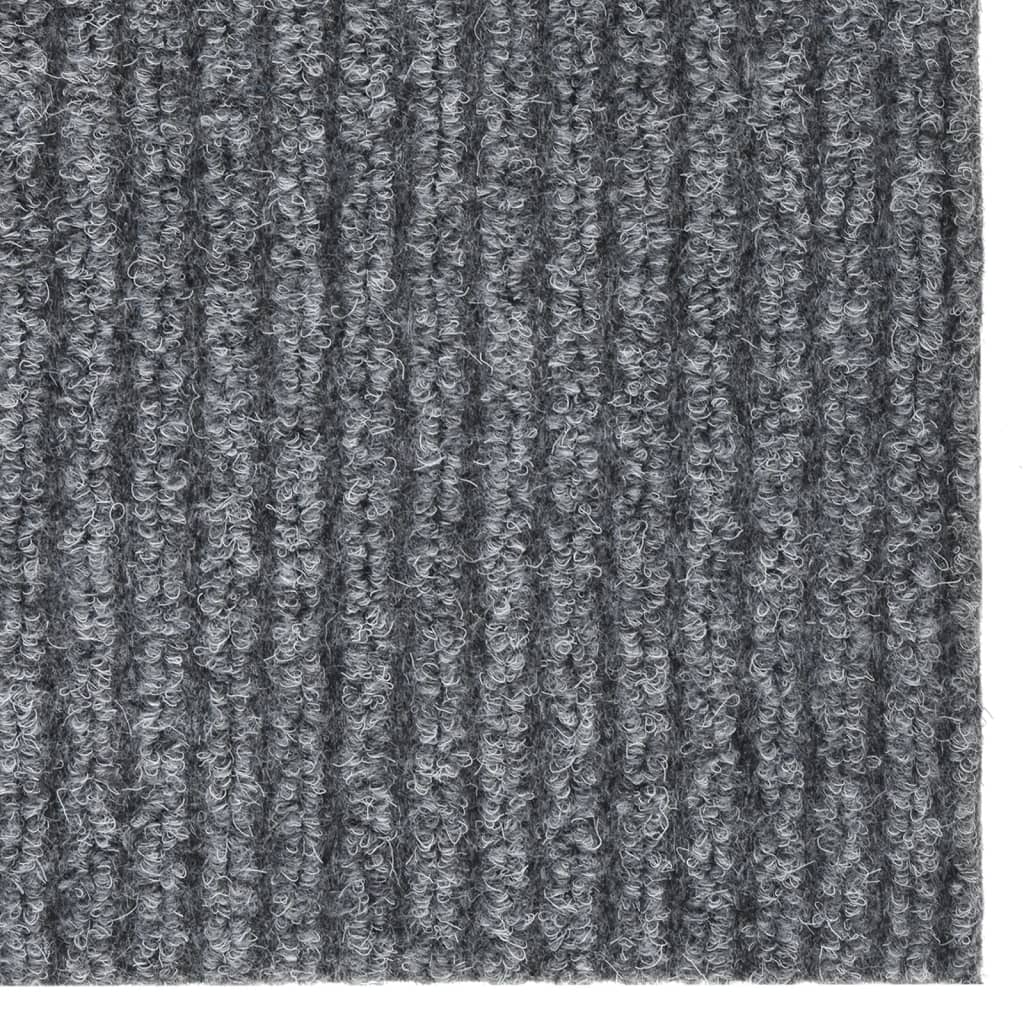 snavsbestandig tæppeløber 100x500 cm grå
