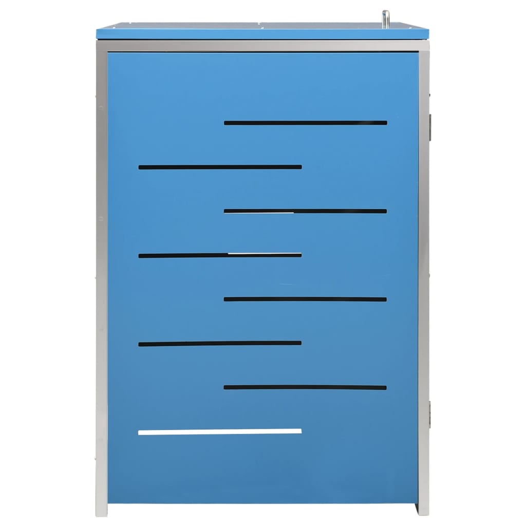 enkelt skraldespandsskjuler 69x77,5x115 cm rustfrit stål