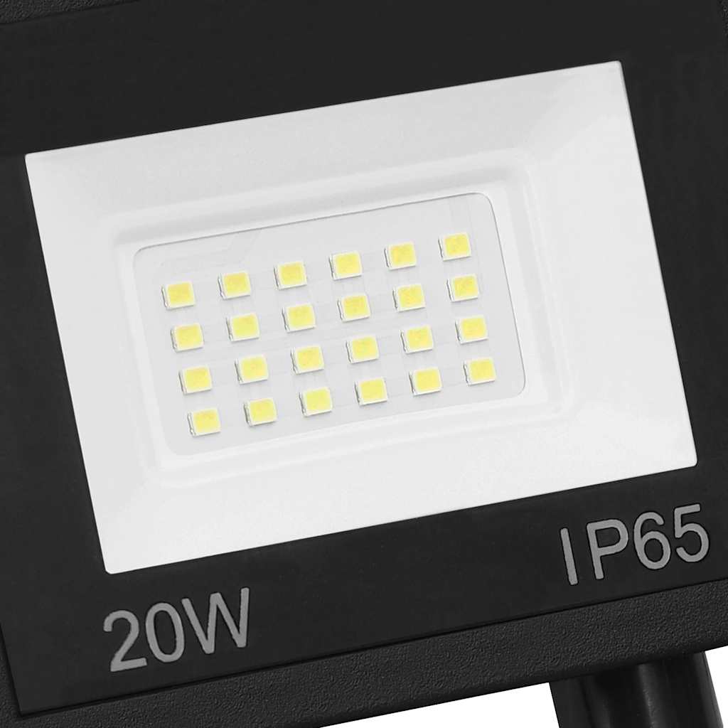 LED-projektør med sensor 20 W varm hvid