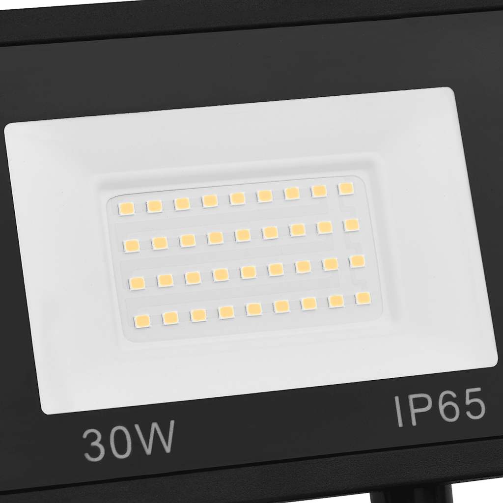 LED-projektør med sensor 30 W varm hvid
