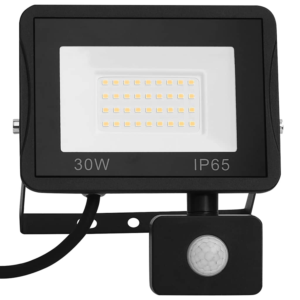 LED-projektør med sensor 30 W kold hvid