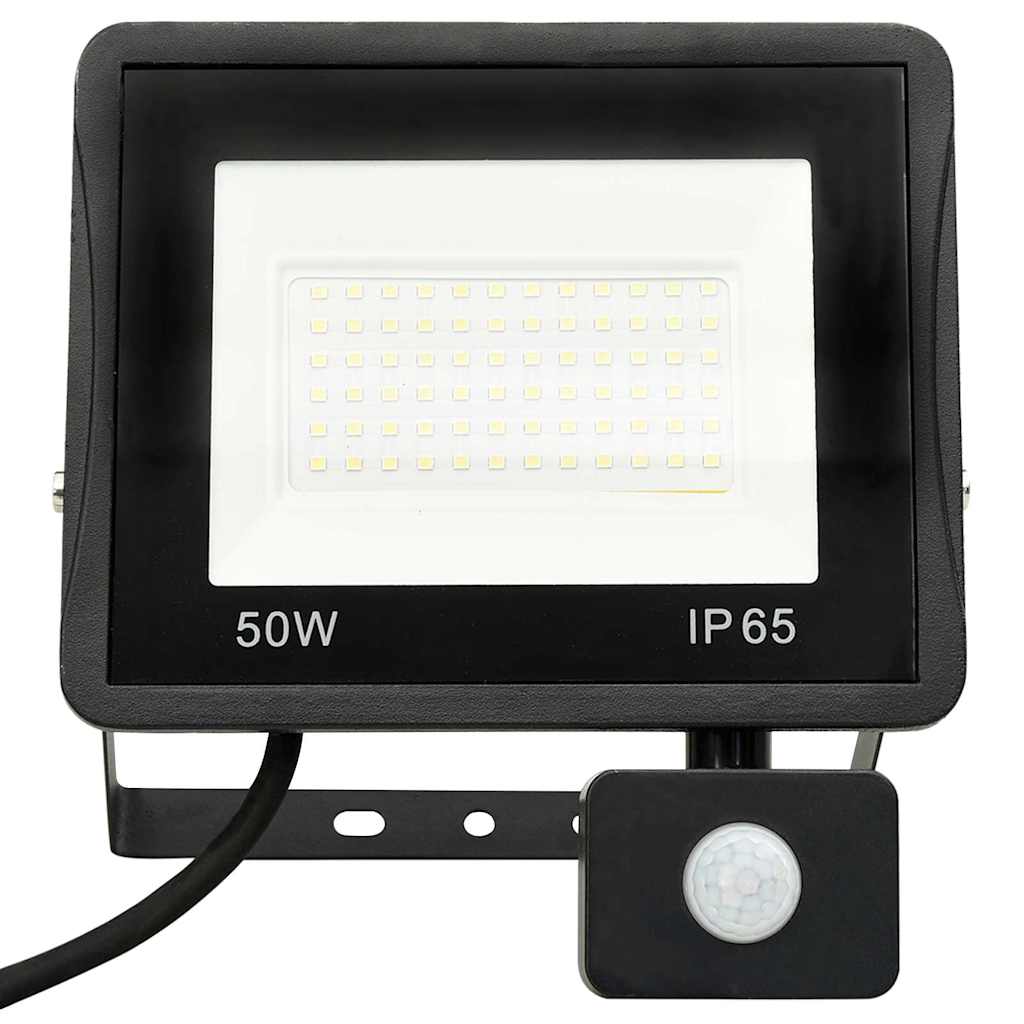 LED-projektør med sensor 50 W kold hvid