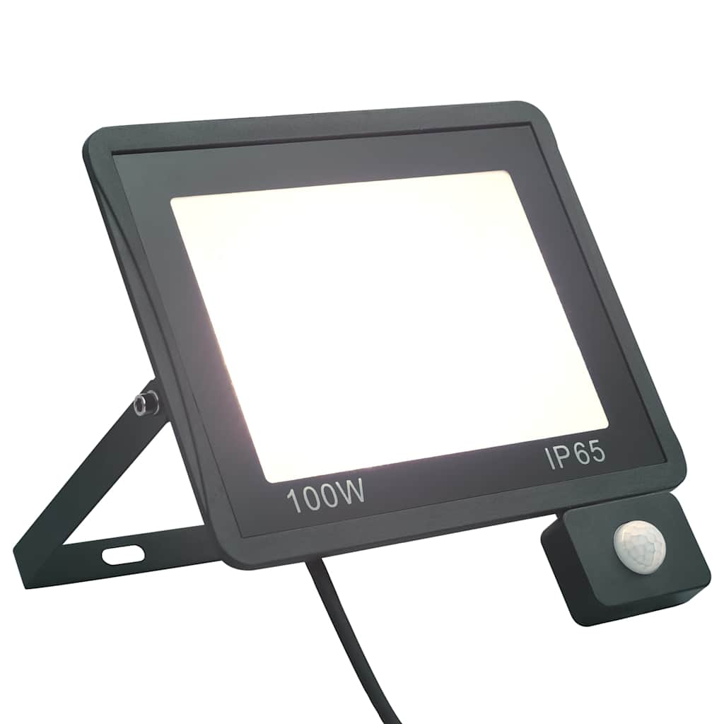 LED-projektør med sensor 100 W kold hvid