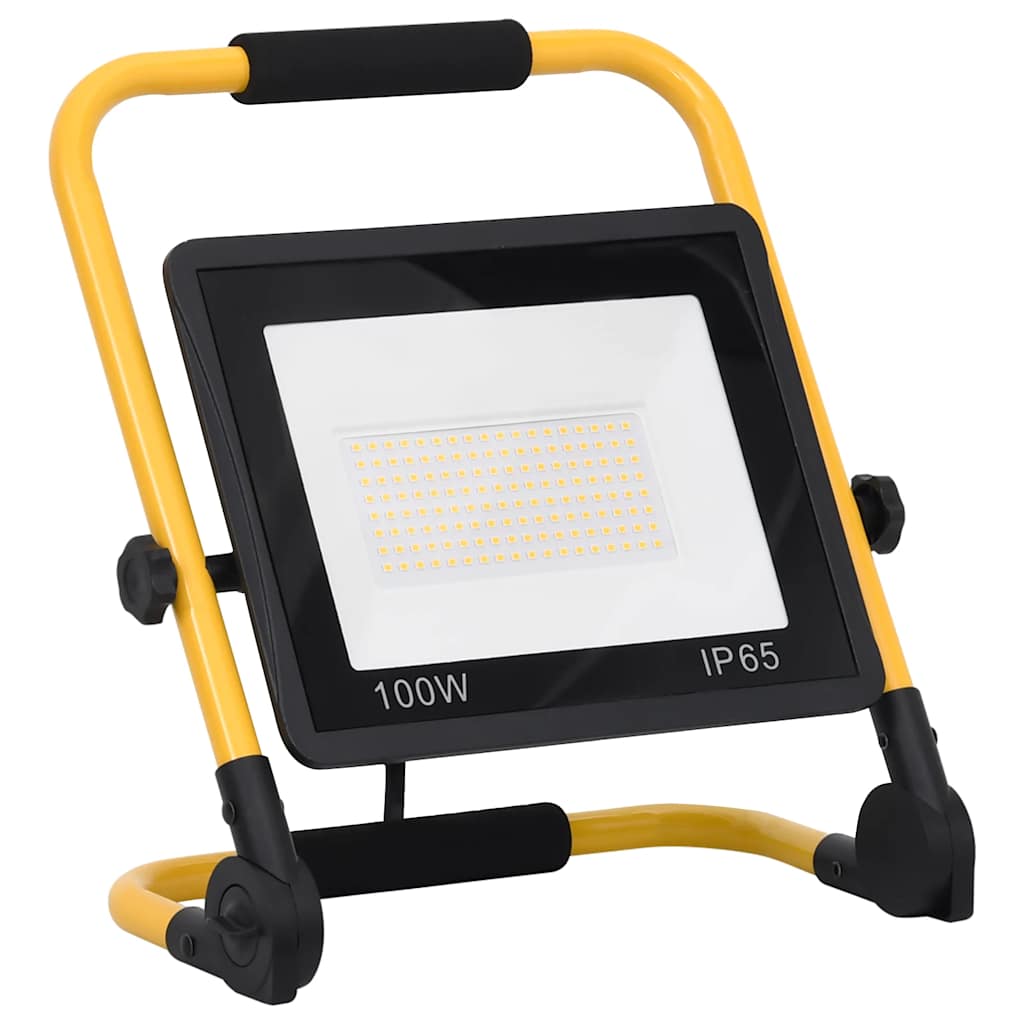 LED-projektør med håndtag 100 W varm hvid