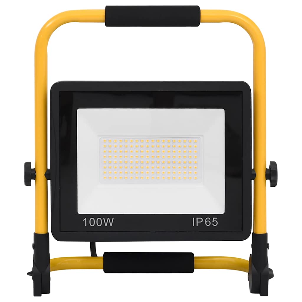 LED-projektør med håndtag 100 W varm hvid
