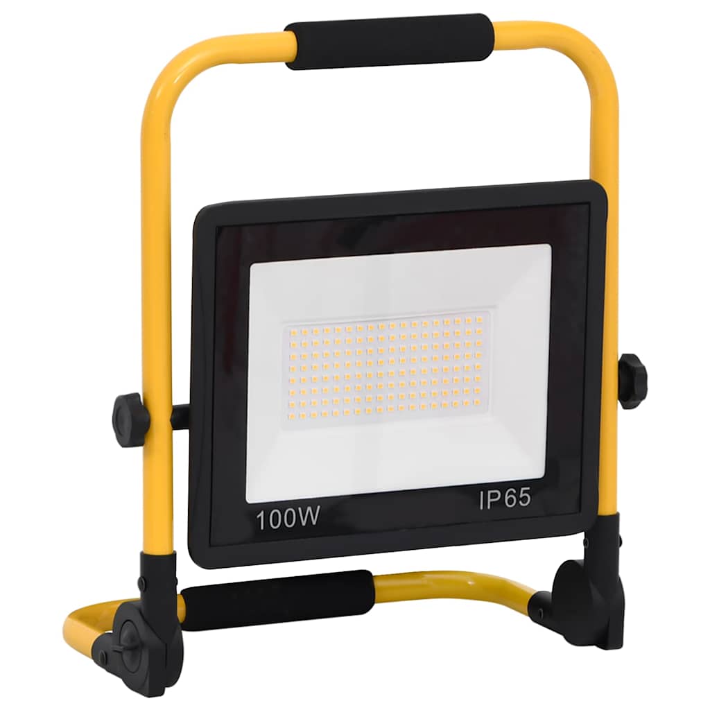 LED-projektør med håndtag 100 W varm hvid