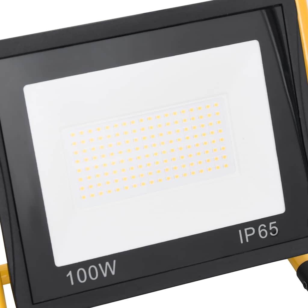 LED-projektør med håndtag 100 W varm hvid