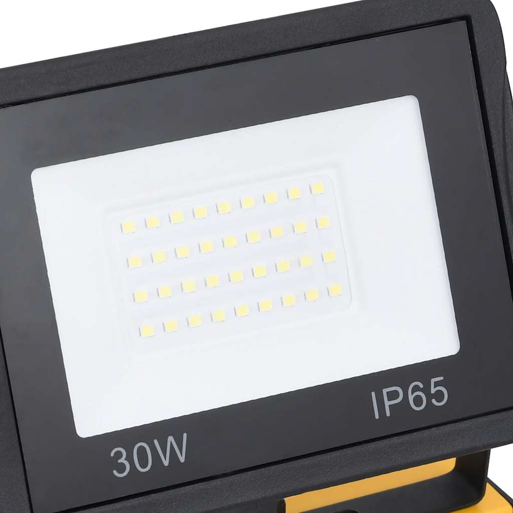 LED-projektør med håndtag 2x30 W varm hvid