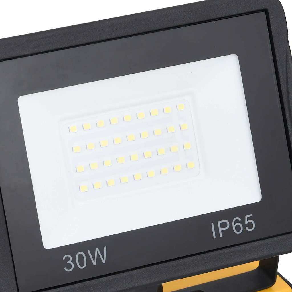 LED-projektør med håndtag 2x30 W kold hvid