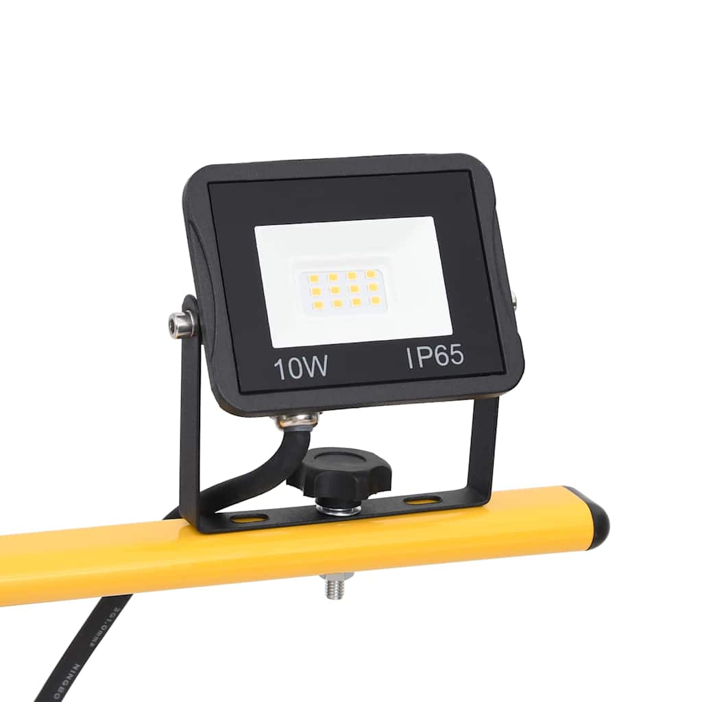 LED-projektør med stativ 2x10 W varm hvid