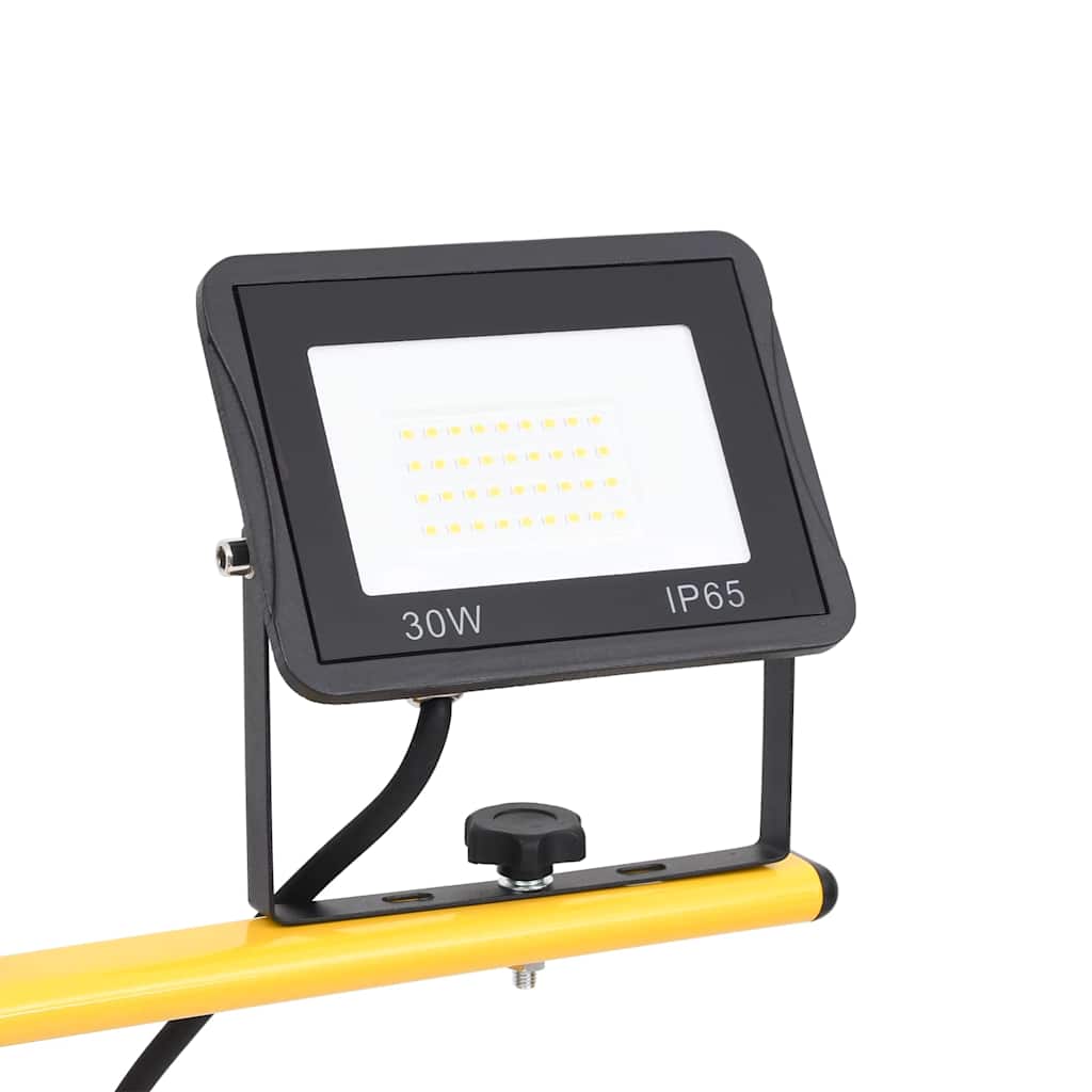 LED-projektør med stativ 2x30 W varm hvid