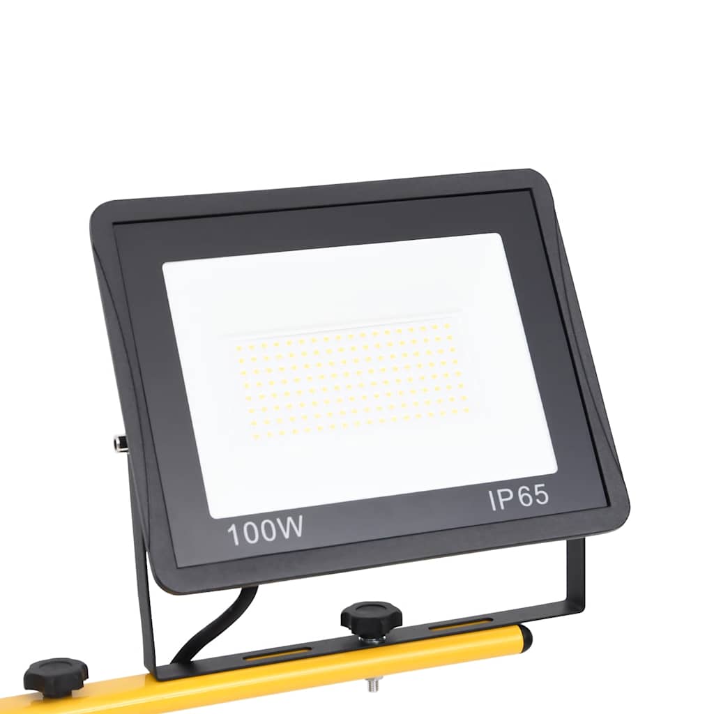 LED-projektør med stativ 2x100 W varm hvid