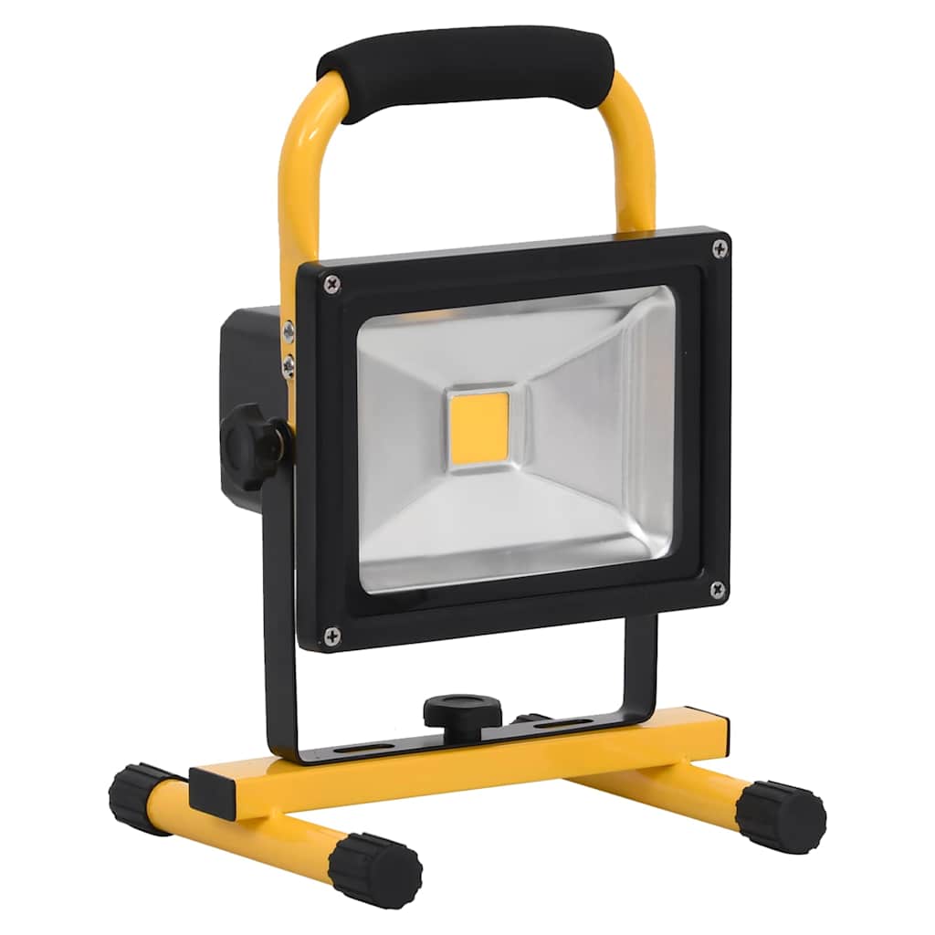 genopladelig LED-projektør med håndtag 30 W kold hvid