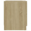 sengeborde 2 stk. 40x40x50 cm konstrueret træ sonoma-eg