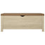 opbevaringskasse m. hynde 105x40x45cm konstrueret træ sonoma-eg