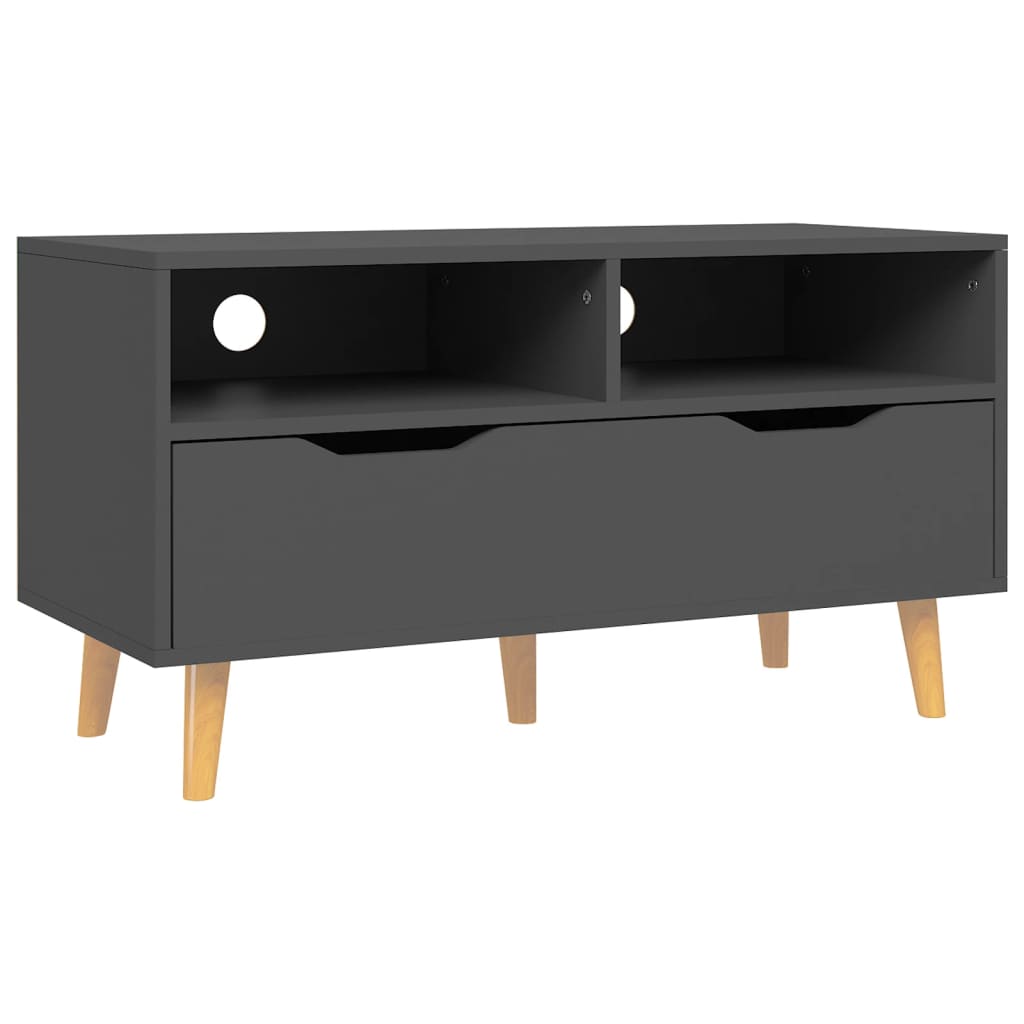 tv-bord 90x40x48,5 cm konstrueret træ grå