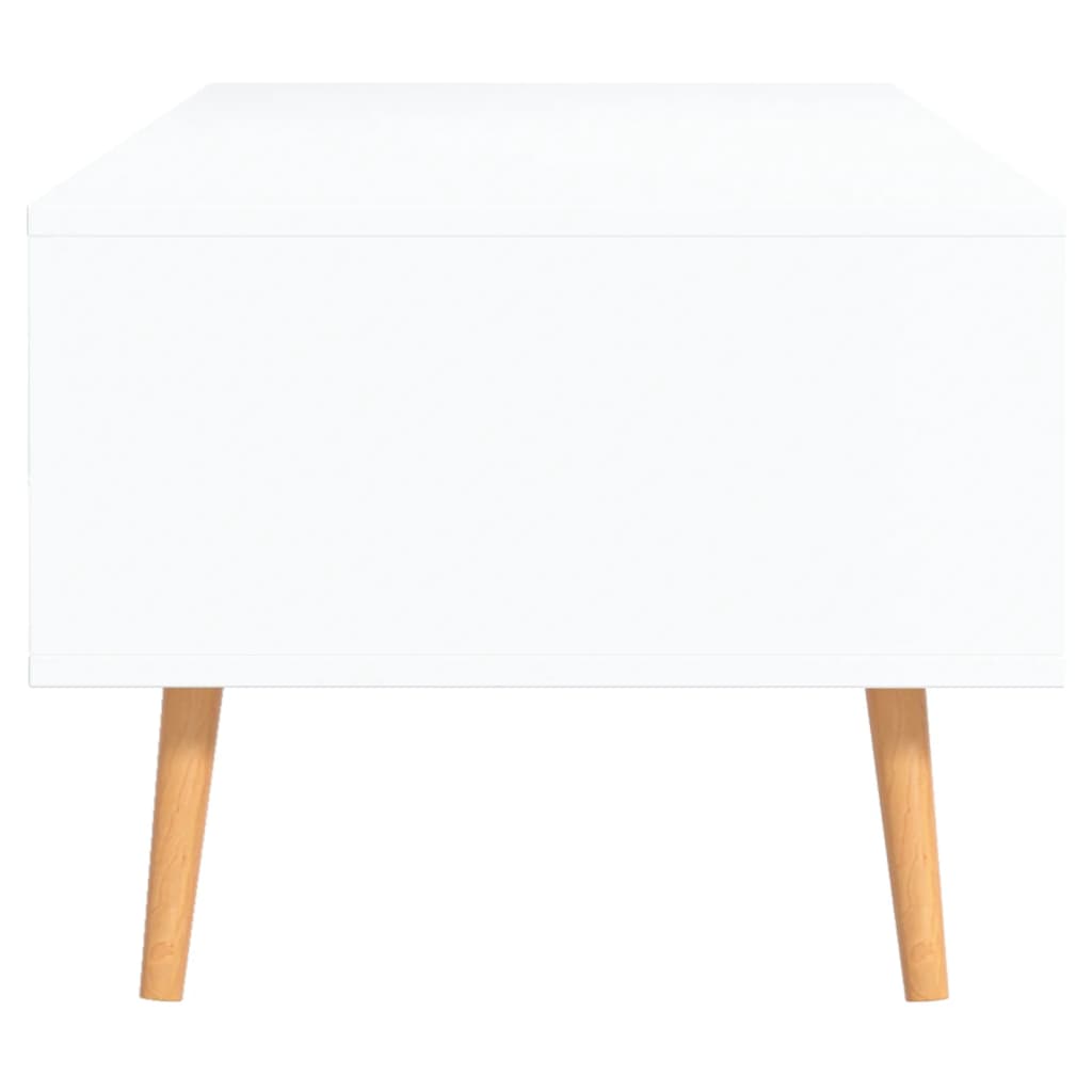 sofabord 100x49,5x43 cm konstrueret træ hvid og sonoma-eg